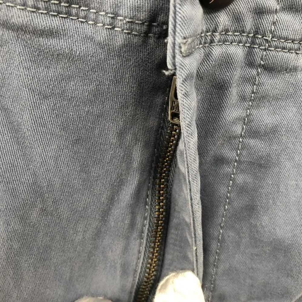 Gap Lived In Slim Chino Pants Mens 34x32‎ In Blue Pearl Stretch Flat Front